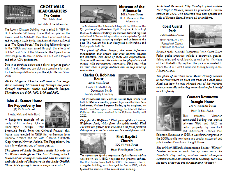 Ghost Walk Locations